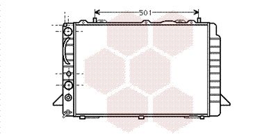 VAN WEZEL Radiaator,mootorijahutus 03002092